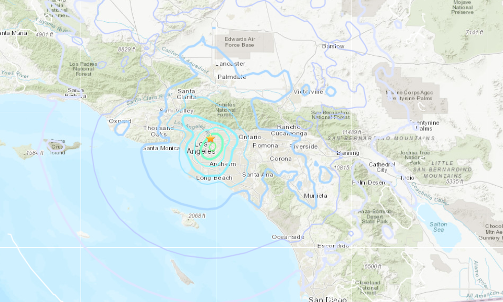 Earthquake Hits Southern California with a Magnitude of 4.4